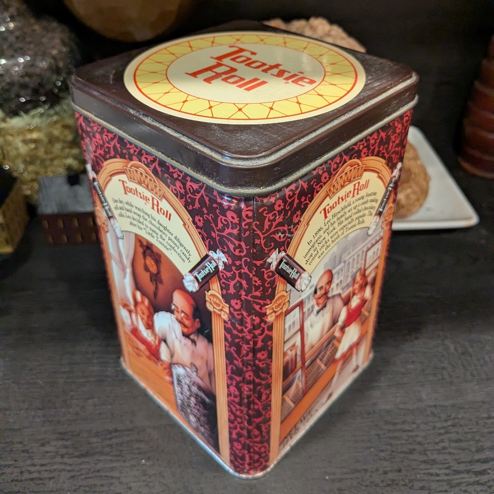 Tootsie Roll Vintage Reproduction Decorative Tin 1992 - Picture 2 of 7